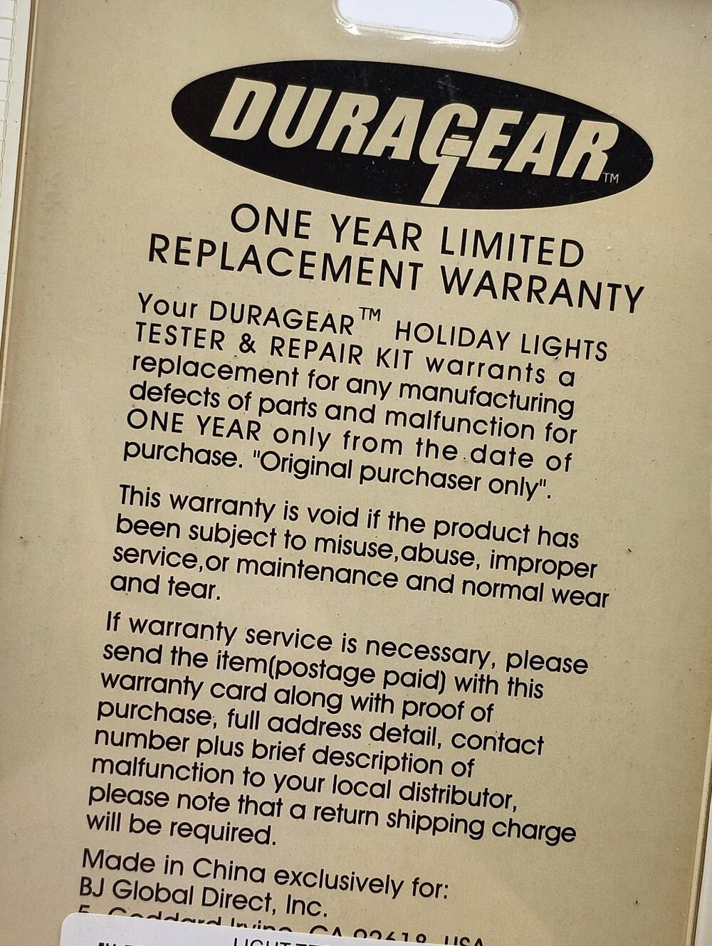 NEW Duragear Holiday Christmas Lights Tester Repair Tool And Tester.